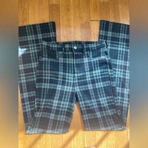 American Eagle Plaid Flare Pants